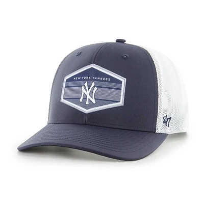 Casquette Snapback '47 bleu marine/blanc New York Yankees Burgess pour homme