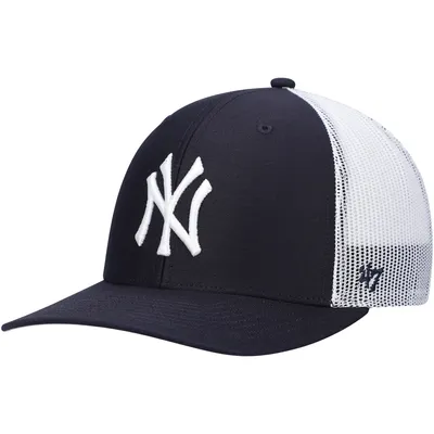 New York Yankees '47 Primary Logo Trucker Snapback Hat - Navy/White