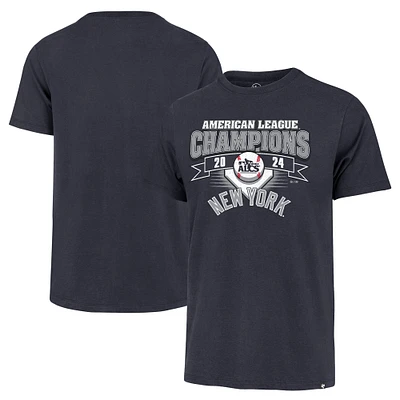 T-shirt Franklin bleu marine pour homme, champion de la Ligue américaine 2024 des Yankees New York, 47