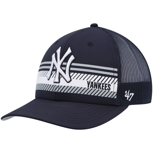 New York Mets '47 Black on Black Sure Shot Captain Snapback Hat