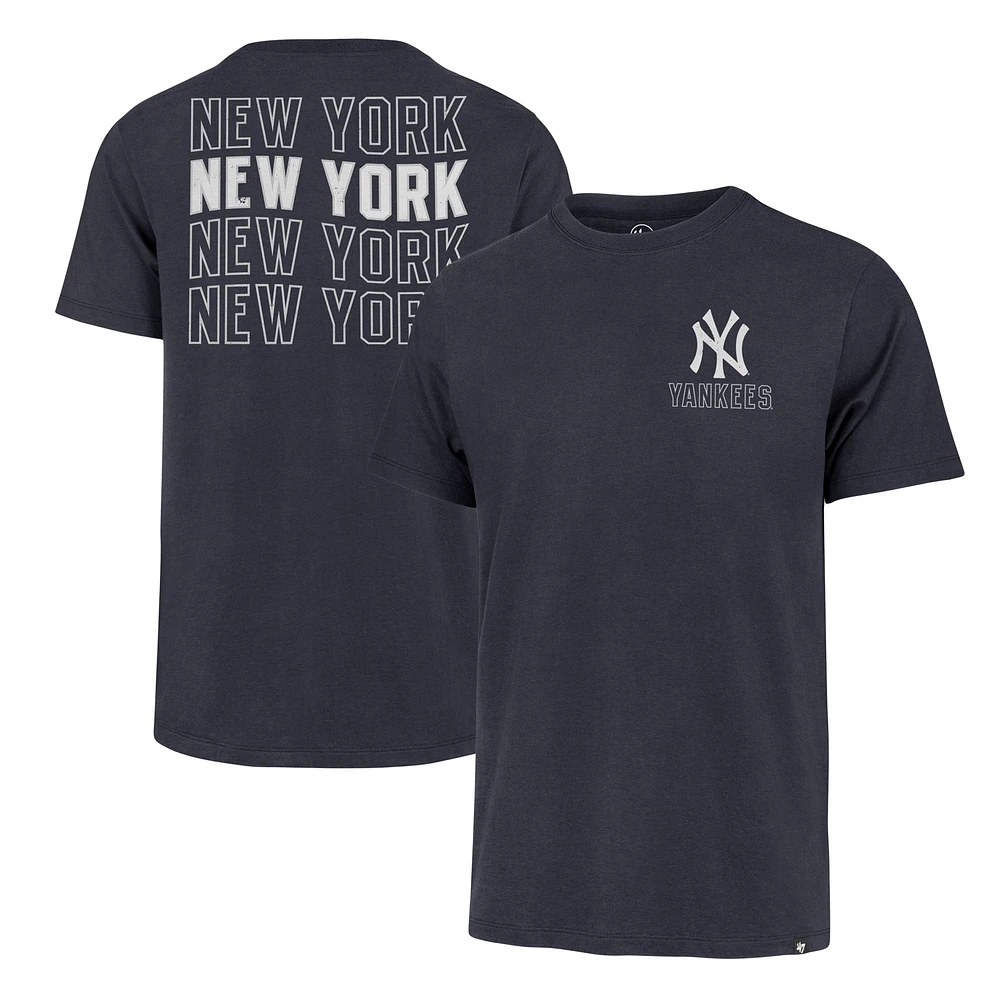 T-shirt '47 bleu marine pour hommes des Yankees de New York Hang Back Franklin