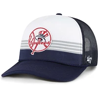 Casquette réglable de camionneur réglable en maille sur le devant en mousse '47 New York Yankees pour hommes