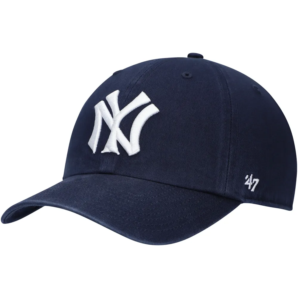 Lids New York Yankees '47 Logo Cooperstown Collection Clean Up Adjustable Hat - Navy | Connecticut Post