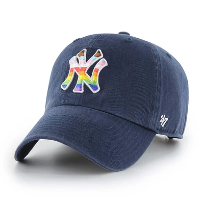 Casquette ajustable '47 Navy New York Yankees Pride Clean Up pour hommes
