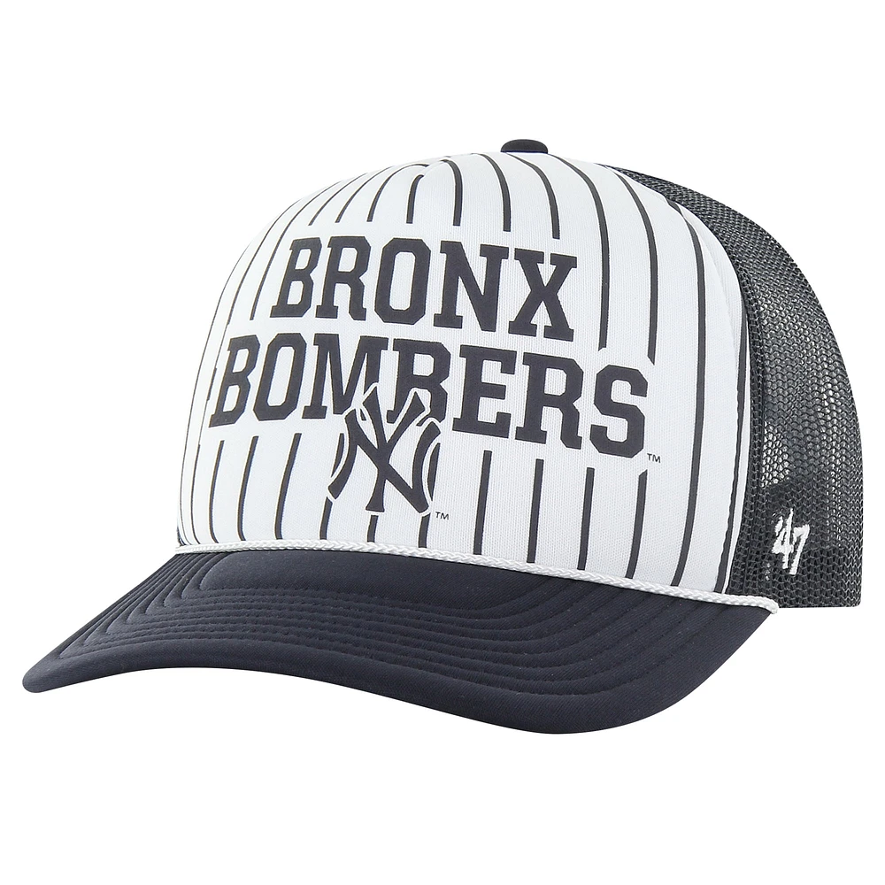 Casquette réglable de camionneur en mousse '47 Navy New York Yankees Retro Region pour hommes