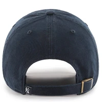 Men's '47 Navy New York Yankees Team Clean Up Adjustable Hat