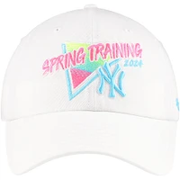 Casquette réglable '47 blanche New York Yankees 2024 Spring Training Vapor Wave Clean Up pour hommes