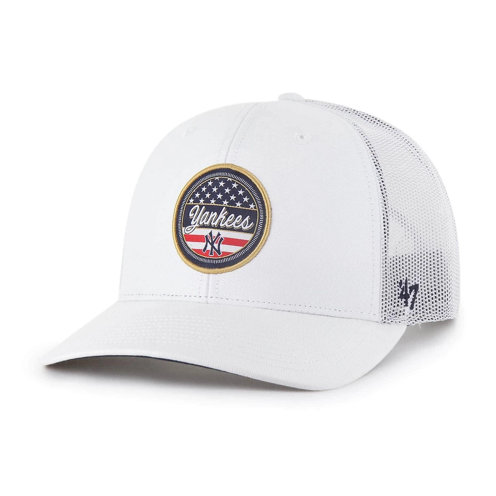 Men's '47 White New York Yankees Homage Adjustable Trucker Hat