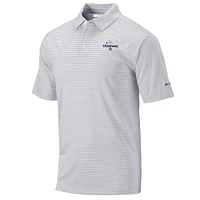 Men's Columbia Grey New York Yankees 2024 American League Champions Omni-Wick Club Invite Polo