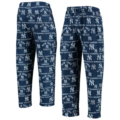 Women's Concepts Sport White/Navy New York Yankees Flagship Long Sleeve  V-Neck T-Shirt & Pants Sleep Set