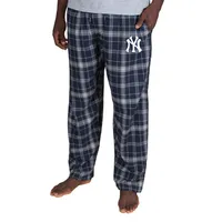 New York Yankees Concepts Sport Ultimate Plaid Flannel Pajama Pants - Navy