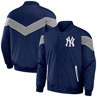 Collection Darius Rucker pour hommes par Fanatics - Veste de baseball raglan à bouton-pression bleu marine New York Yankees