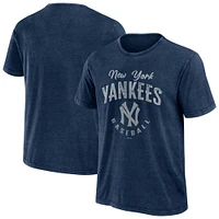 Collection Darius Rucker pour hommes par Fanatics T-shirt délavé bleu marine New York Yankees Cooperstown