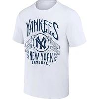 Men's Darius Rucker Collection by Fanatics White New York Yankees Distressed Rock T-Shirt