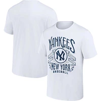 Men's Darius Rucker Collection by Fanatics White New York Yankees Distressed Rock T-Shirt