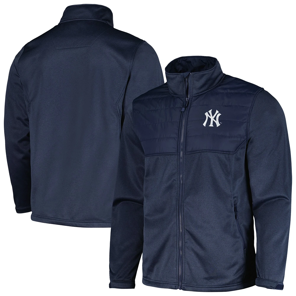 Veste entièrement zippée Dunbrooke Heather Navy New York Yankees Explorer pour hommes