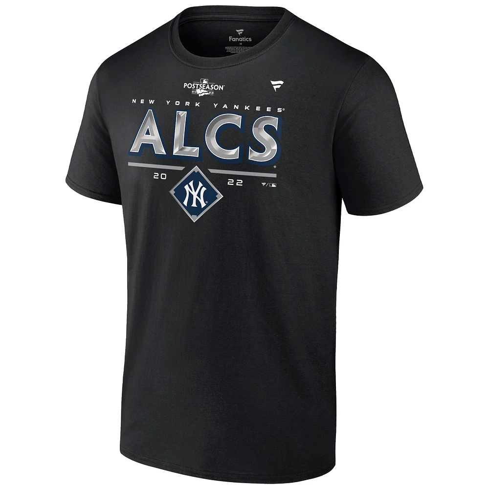 Fanatics pour hommes noir New York Yankees 2022 Division Series Winner Locker Room Big & Tall T-shirt