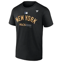 T-shirt noir fanatiques pour hommes New York Yankees 2024 American League Division Series Champions Vestiaire