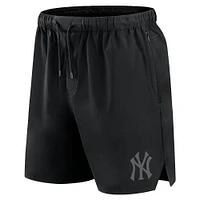 Short tissé noir New York Yankees Front Office Fanatics pour hommes