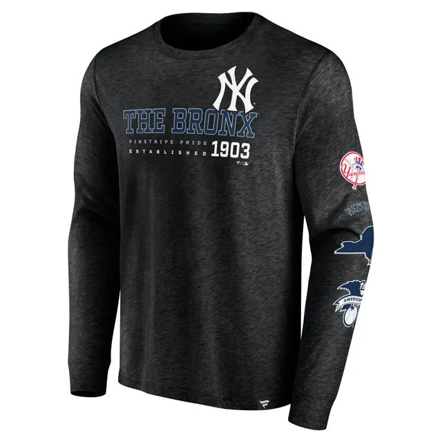 Men's Fanatics Branded Black New York Yankees Official Logo T-Shirt