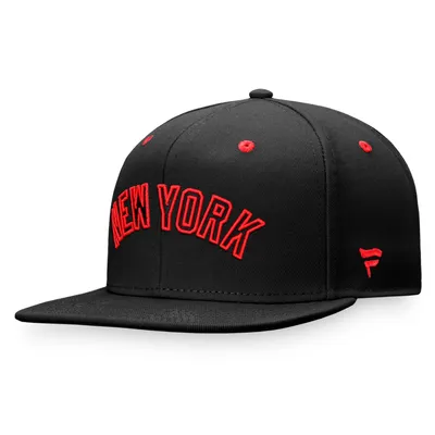 New York Yankees Fanatics Branded Iconic Wordmark Fitted Hat - Black