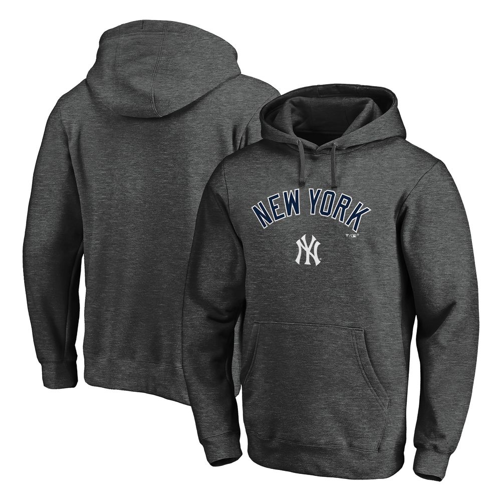 Men's Fanatics Branded Black New York Yankees Team Pride Logo Pullover Hoodie Size: Large