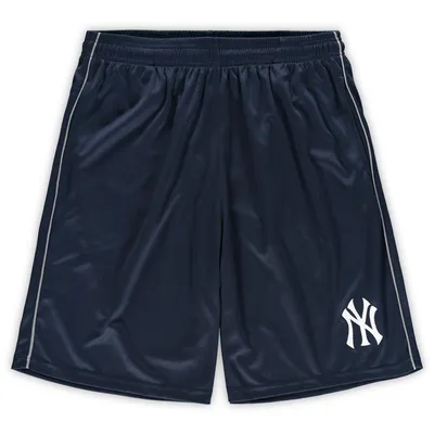 New York Yankees Fanatics Branded Big & Tall Mesh Shorts - Navy