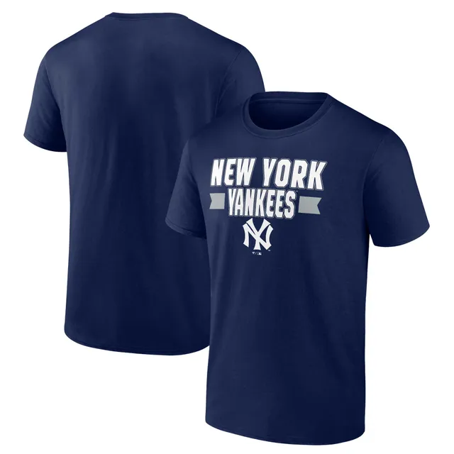 Men's Fanatics Branded Heathered Gray New York Yankees Official Logo T-Shirt