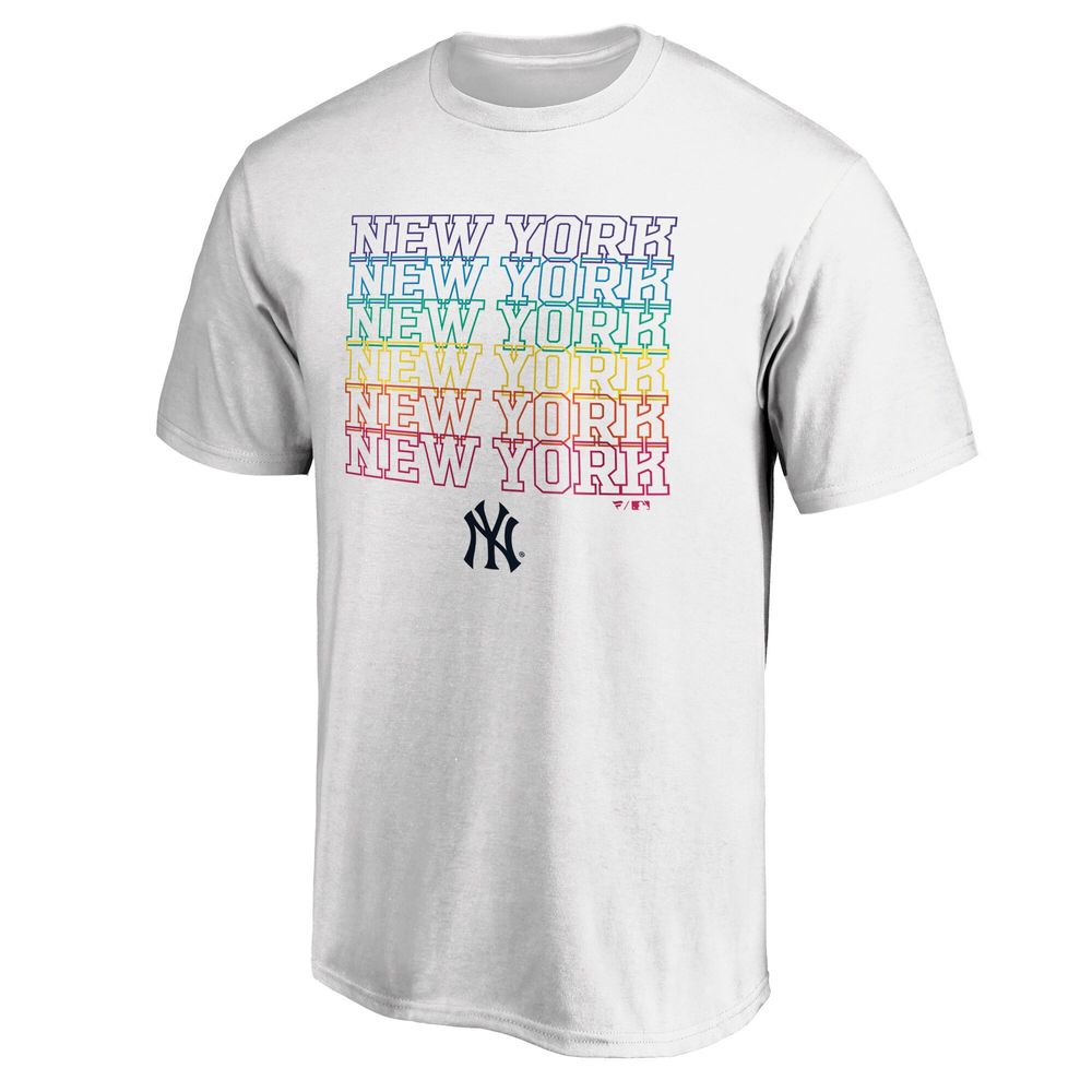 Men's Fanatics Branded Black New York Yankees Pride Logo T-Shirt