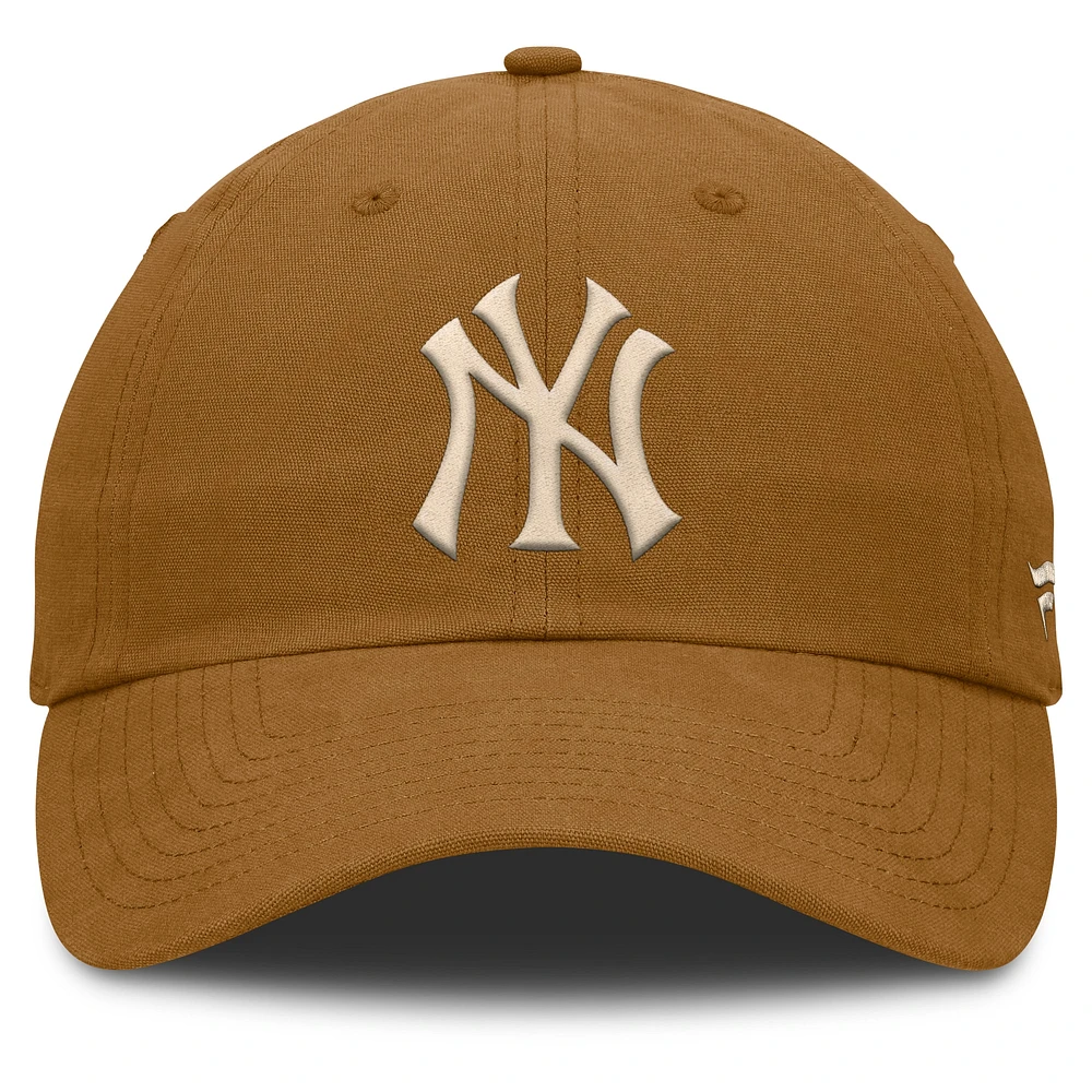 Casquette ajustable Fanatics Brown New York Yankees Act Natural Chopper pour homme