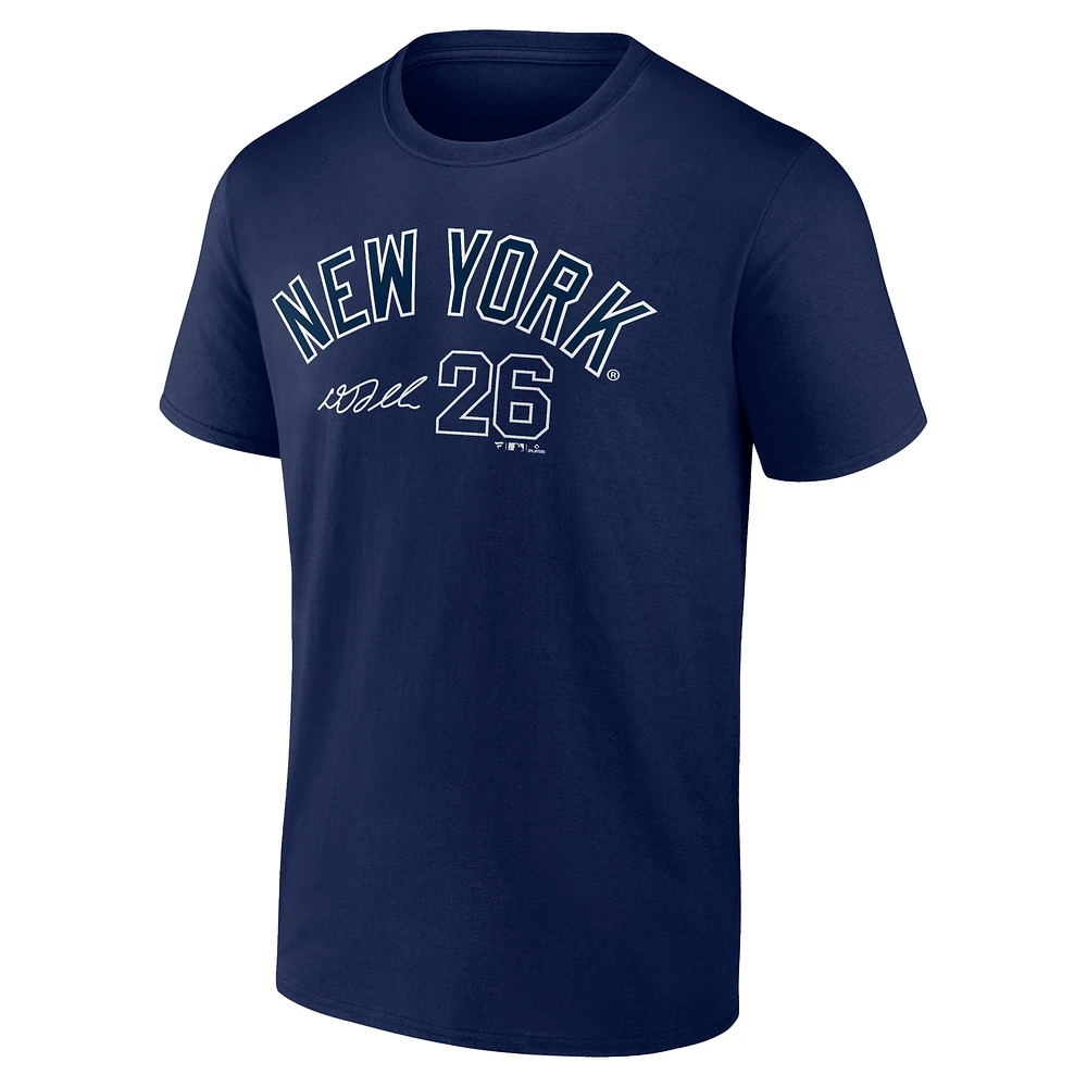 T-shirt avec nom et numéro de joueur des New York Yankees Fanatics DJ LeMahieu pour hommes, bleu marine