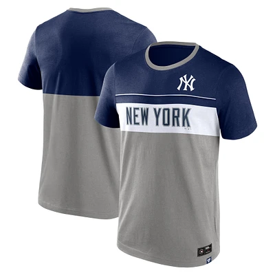 T-shirt gris Fanatics pour hommes des Yankees de New York réclament la victoire