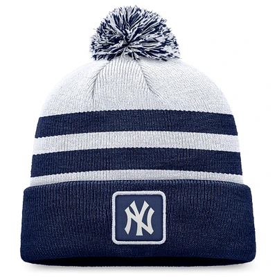 Men's Fanatics Gray New York Yankees Cuffed Knit Hat with Pom