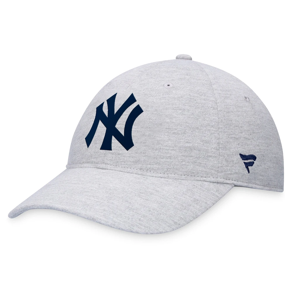 Casquette réglable grise avec logo Fanatics pour hommes des Yankees de New York