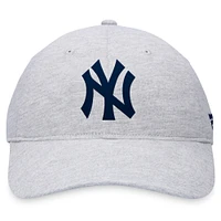 Men's Fanatics Gray New York Yankees Logo Adjustable Hat