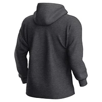 Sweat à capuche en polaire pour homme Fanatics Heather Charcoal New York Yankees