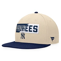 Casquette Snapback New York Yankees Fanatics kaki/bleu marine pour hommes