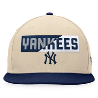 Casquette Snapback New York Yankees Fanatics kaki/bleu marine pour hommes