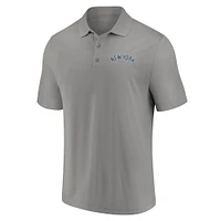 Men's Fanatics Navy/Gray New York Yankees Dueling Logos Polo Combo Set