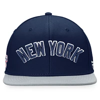 Men's Fanatics Navy/Gray New York Yankees Fundamental Two-Tone Fitted Hat