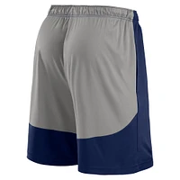 Short en polyester bleu marine/gris pour homme Fanatics New York Yankees Launch