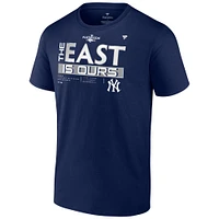 Fanatics Navy New York Yankees 2022 AL East Division Champions Locker Room Big & Tall T-shirt pour hommes