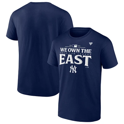 T-shirt fanatique bleu marine pour hommes New York Yankees 2024 AL East Division Champions Vestiaire