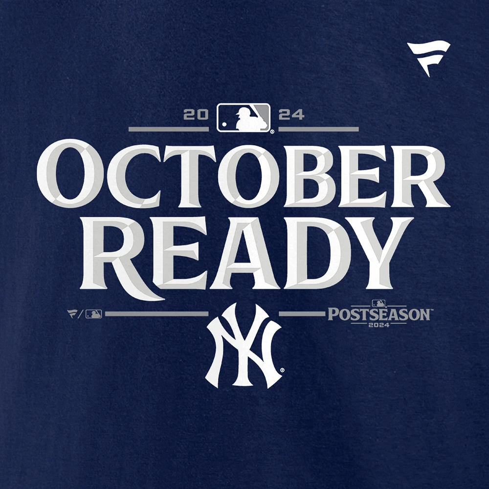 T-shirt fanatique bleu marine pour homme New York Yankees 2024 MLB Postseason Vestiaire