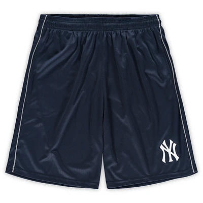 Short en maille bleu marine Fanatics New York Yankees Big & Tall pour hommes