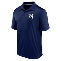 Polo ajusté fanatiques bleu marine New York Yankees pour hommes