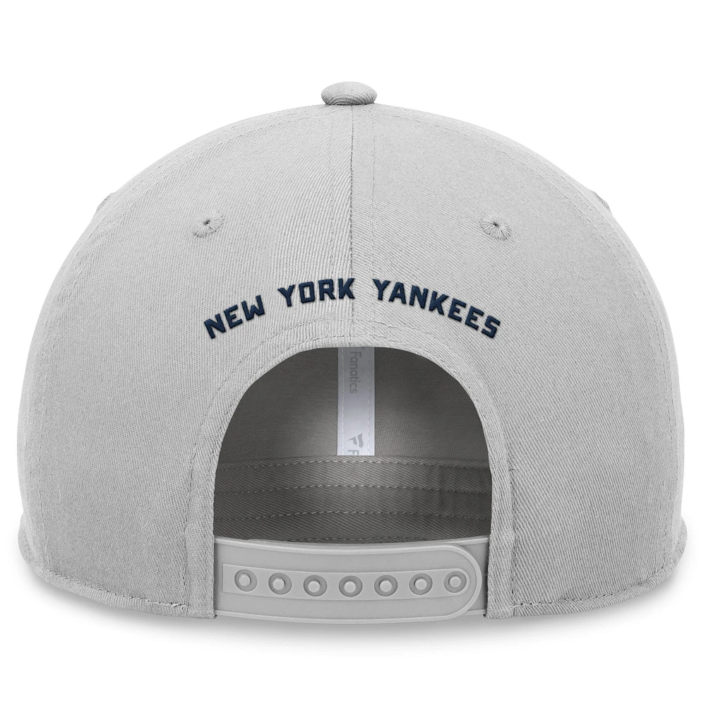 Casquette réglable à cadre en A Foul Ball Fanatics Stone New York Yankees pour hommes