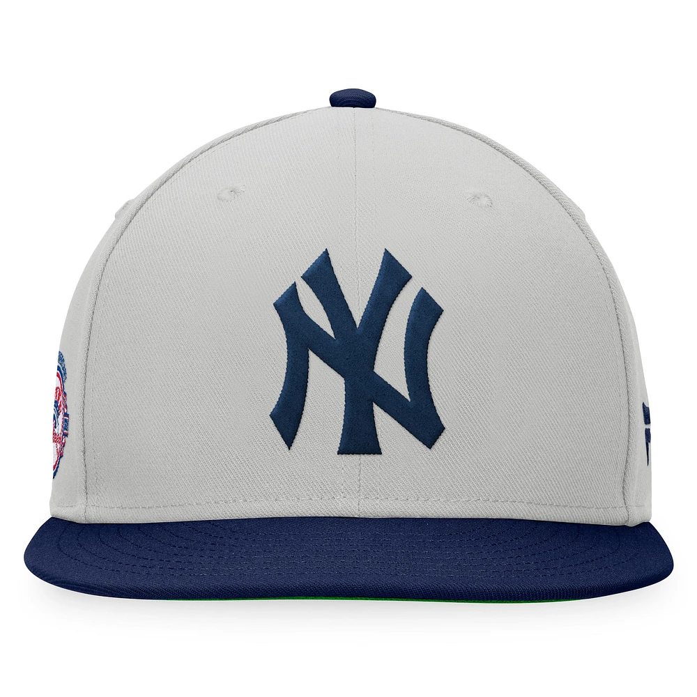 Men's Fanatics Tan/Navy New York Yankees Glory Days Two-Tone Snapback Hat