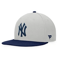 Men's Fanatics Tan/Navy New York Yankees Glory Days Two-Tone Snapback Hat