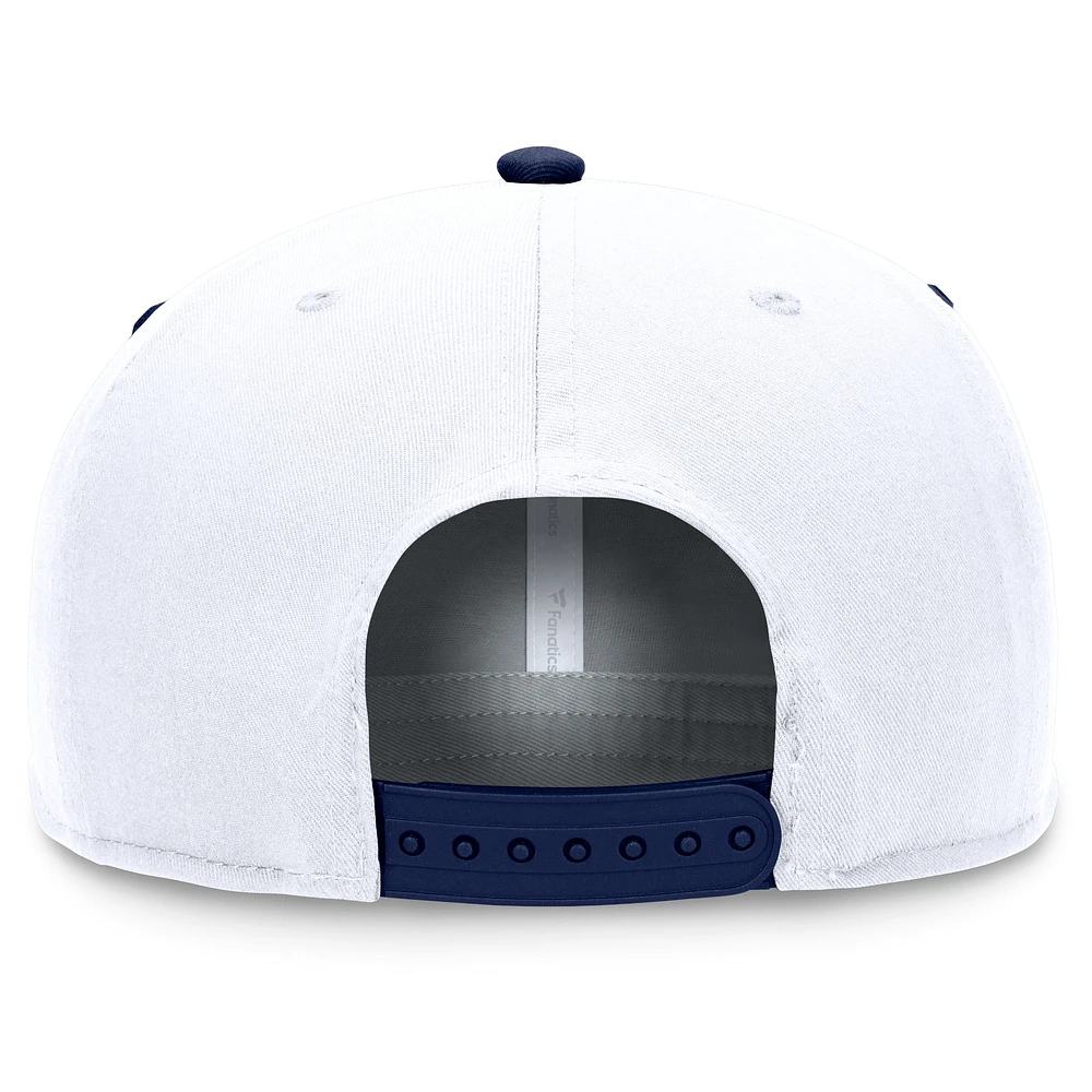 Casquette Snapback Iron Golfer Fanatics pour hommes, blanche, New York Yankees, collection Cooperstown